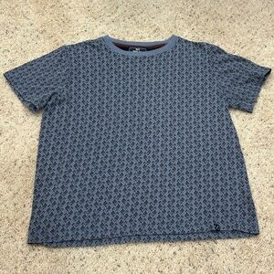MBX Premium Goods Blue Patterned Tee Shirt size S